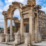 temple of hadrian ruins in ephesus antique city #ephesus #anatolia #turkey